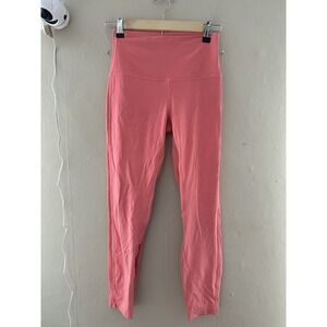 Lululemon Womens Align High Rise Legging 25" Size 6  Pink Athletic Gym Yoga